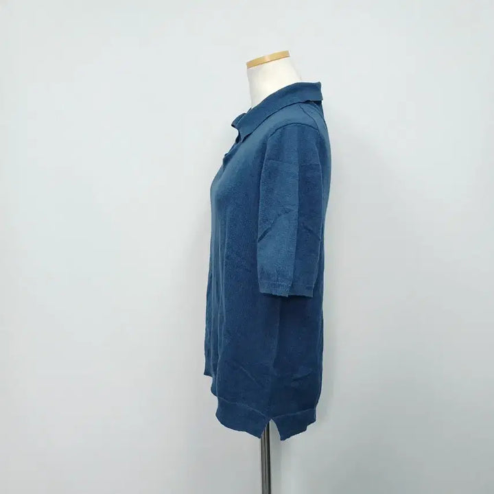 [BUNJANG] Casual 21SS Half-Sleeve Collar Knit (Size 66) / 캐주얼 21SS 마 반팔 카라 니트 66