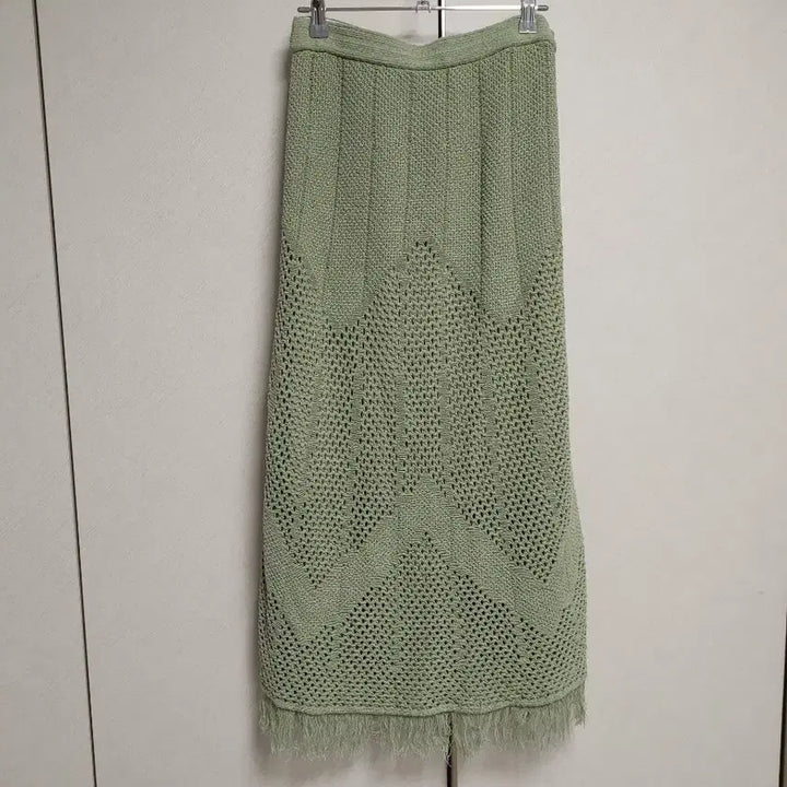 [BUNJANG] System Knit Midi Skirt Olive / 한섬 시스템 니트 스커트