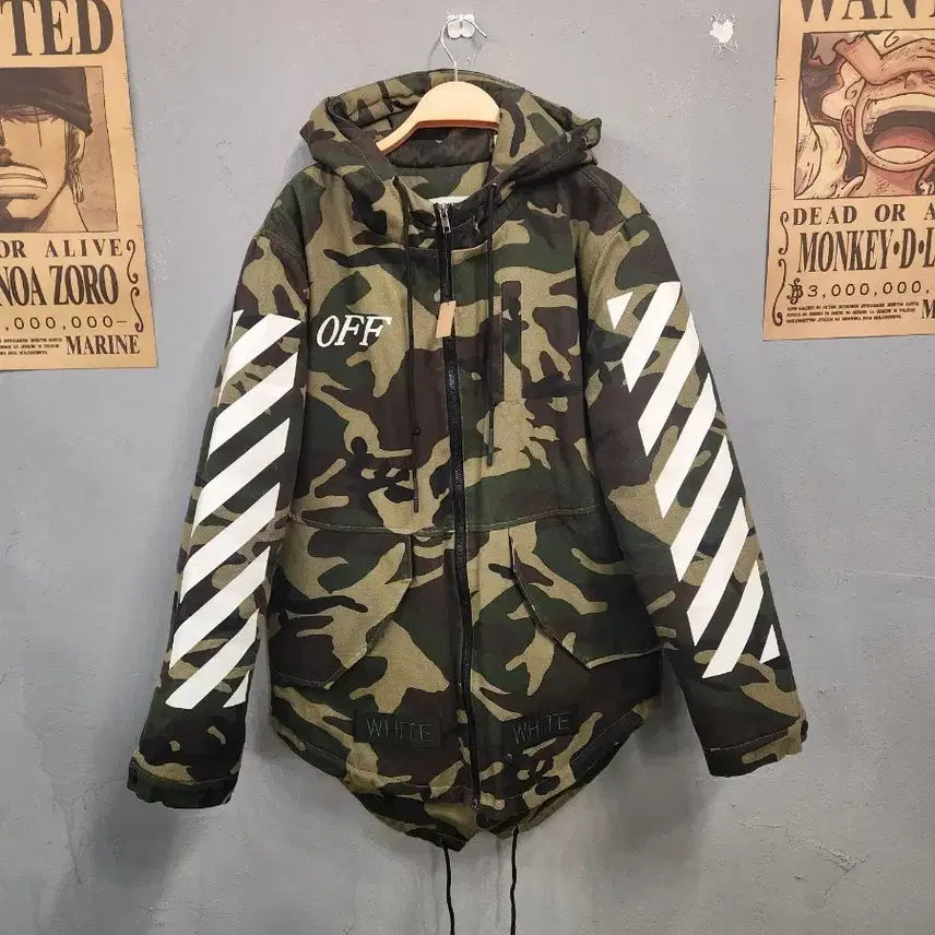 [BUNJANG] Off-White Camouflage Hoodie Jacket / 오프화이트 카모플라쥬 후드 자켓
