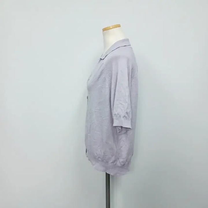 [BUNJANG] Casual 23SS Cardigan Style Short Sleeve Collar Knit 66 / 캐주얼 23SS 가디건형 반팔 카라 니트 66
