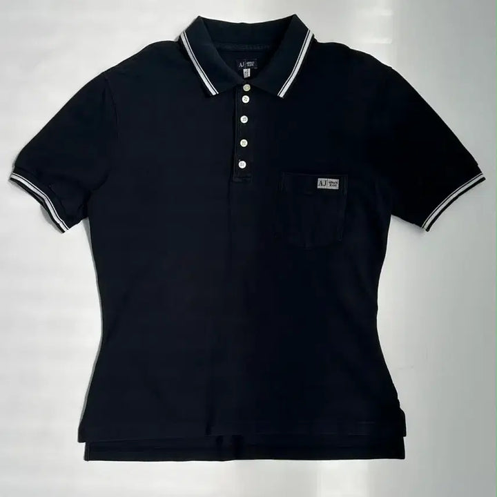 [BUNJANG] Armani Jeans Black Pique Polo T-Shirt XL / [XL] 아르마니 진스 블랙 pk 폴로 반팔 티셔츠