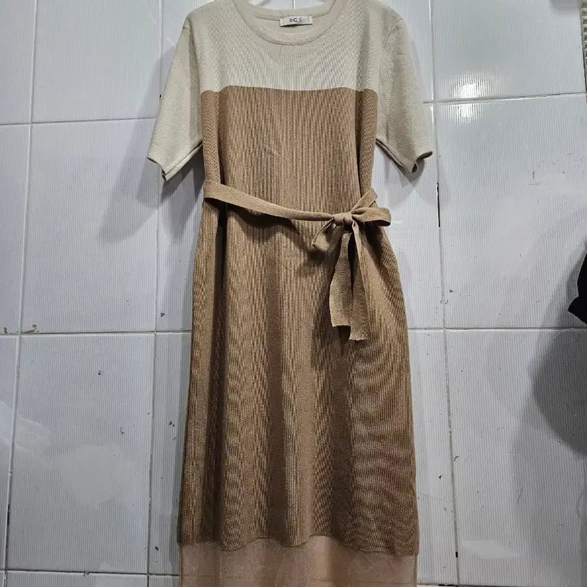 [BUNJANG] Enc Knit Dress One-Piece (Size 55-66) New / Enc니트원피스(55~66)새상품