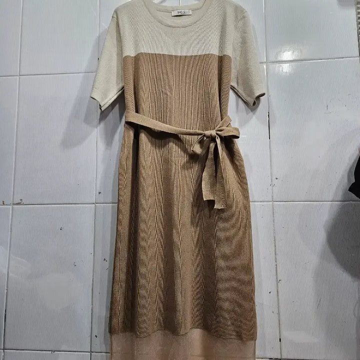 [BUNJANG] Enc Knit Dress One-Piece (Size 55-66) New / Enc니트원피스(55~66)새상품