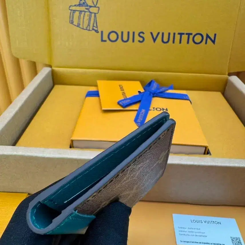 [BUNJANG] Louis Vuitton Pocket Organizer Monogram Canvas Blue Trim / 루이비통포켓 오거나이저