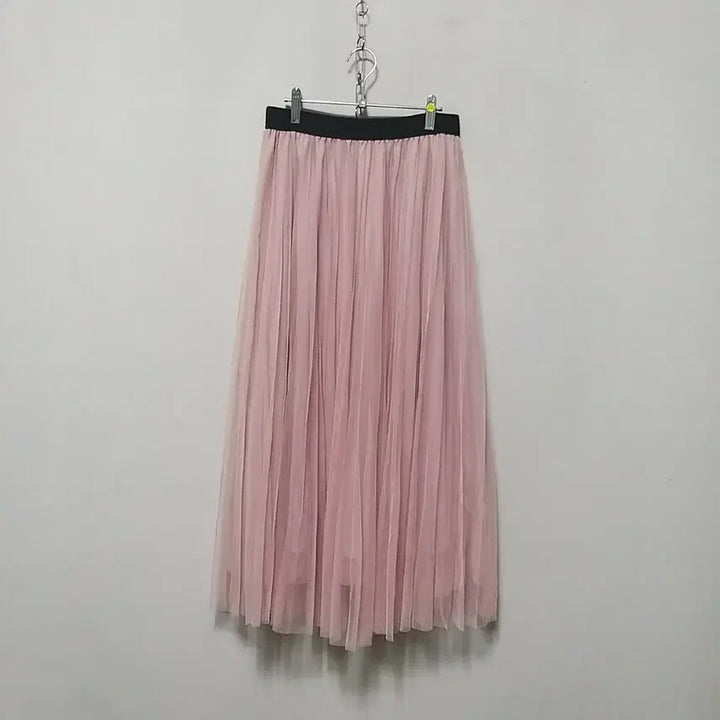 [BUNJANG] Shalong Long Skirt - Pink / ㅎ245 샤롱스커트
