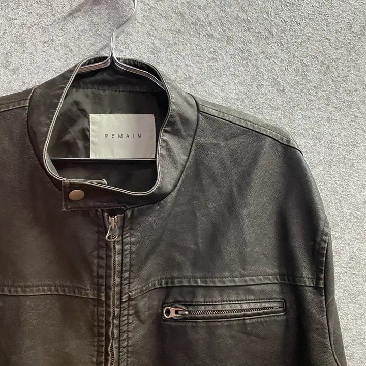 [BUNJANG] REMAIN Single Rider Leather Jacket / REMAIN 싱글라이더 레더 가죽자켓 B4692
