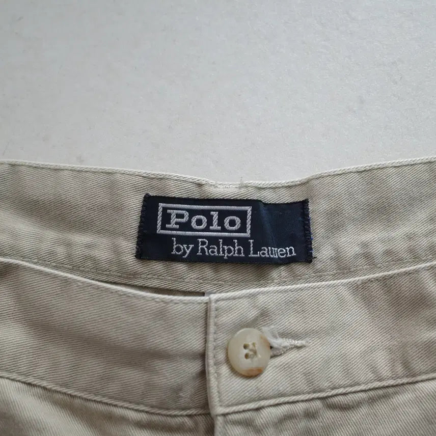 [BUNJANG] Polo Ralph Lauren 90s Authentic Twotuck Chino Shorts 36 / 90s 폴로 랄프로렌 어센틱 사각탭 투턱 치노쇼츠 36