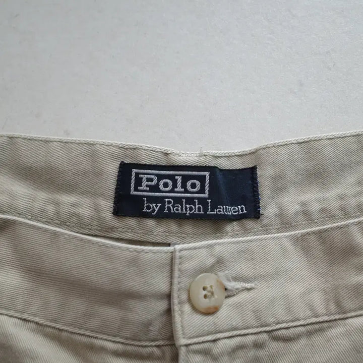 [BUNJANG] Polo Ralph Lauren 90s Authentic Twotuck Chino Shorts 36 / 90s 폴로 랄프로렌 어센틱 사각탭 투턱 치노쇼츠 36