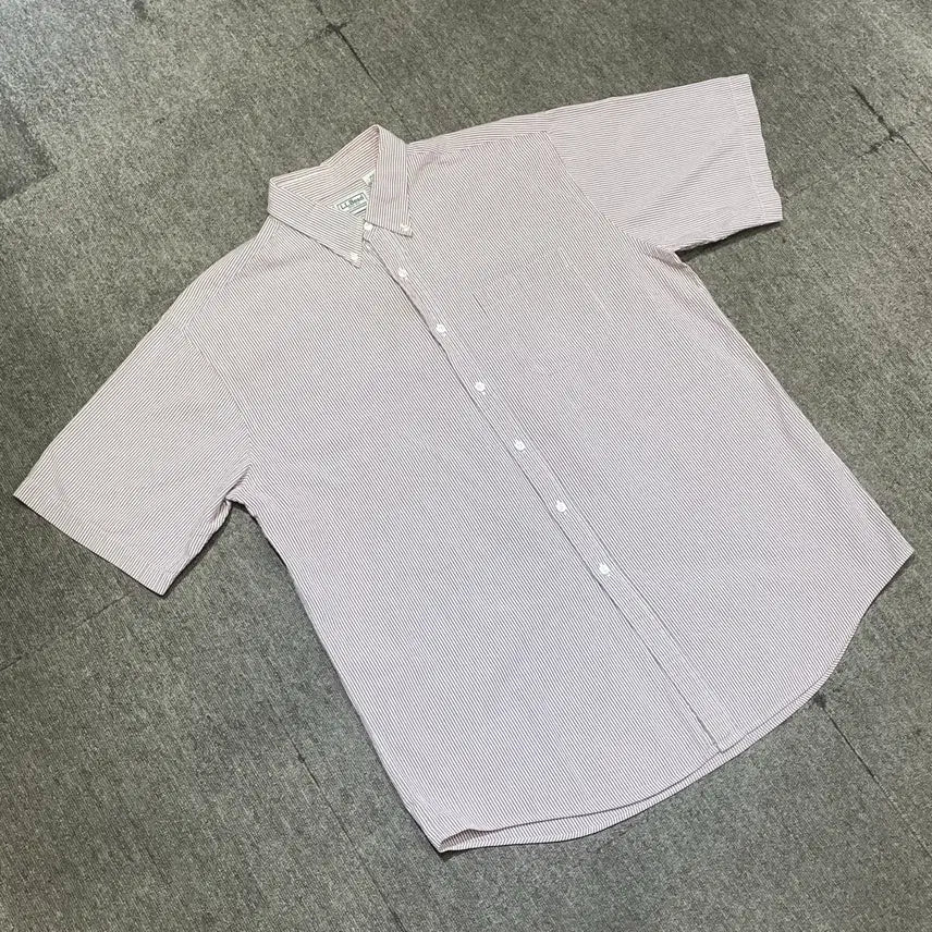 [BUNJANG] L.L.Bean Striped Short Sleeve Shirt (L) / (L) L.L.Bean 엘엘빈 스트라이프 반팔 셔츠