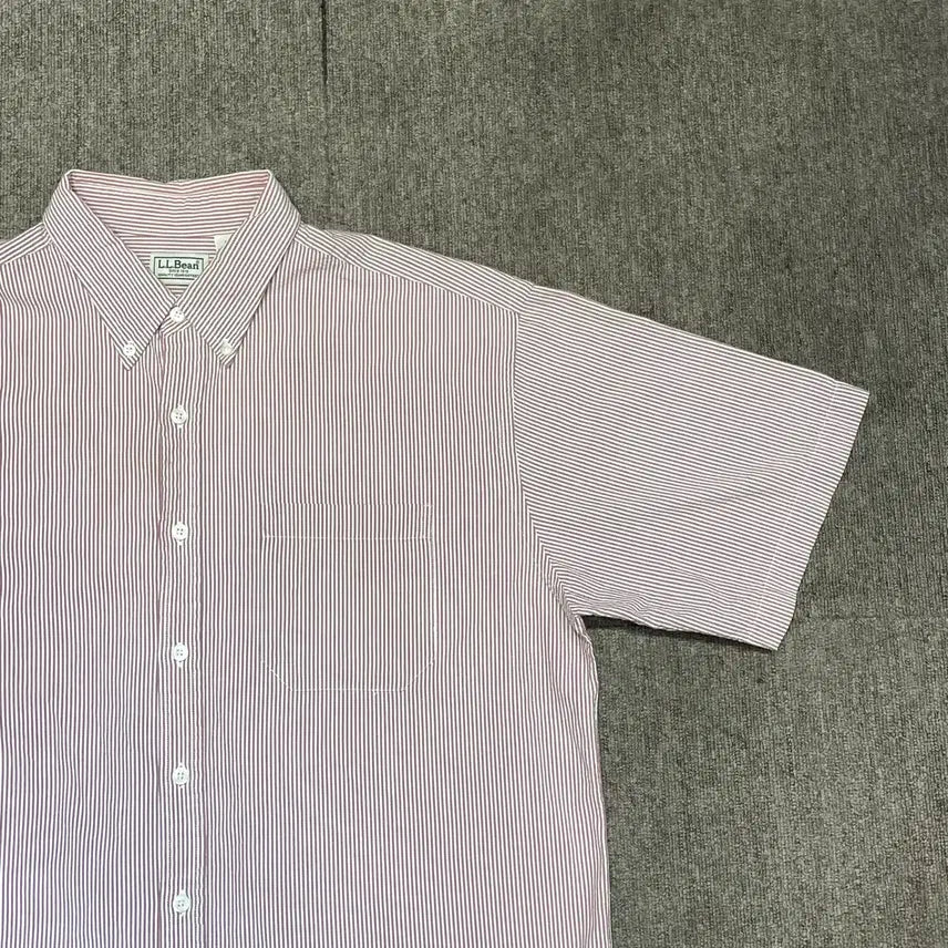 [BUNJANG] L.L.Bean Striped Short Sleeve Shirt (L) / (L) L.L.Bean 엘엘빈 스트라이프 반팔 셔츠
