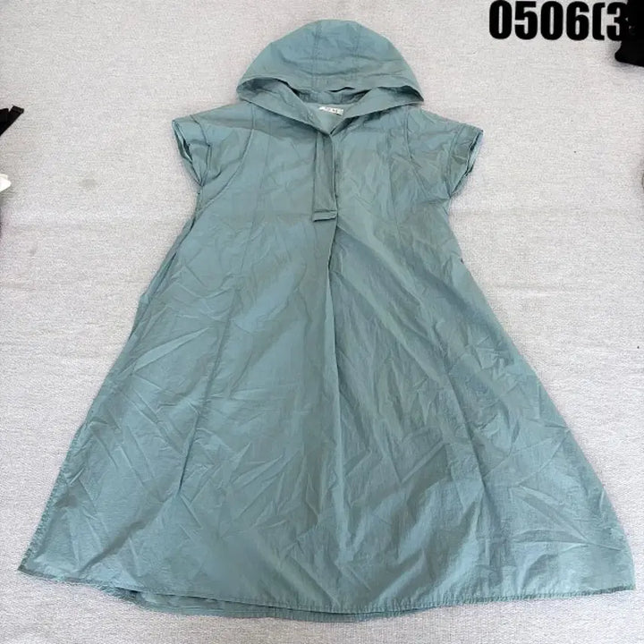 [SOLD OUT] SJSJ 후드 반팔 롱 원피스 민트 0506(3)
