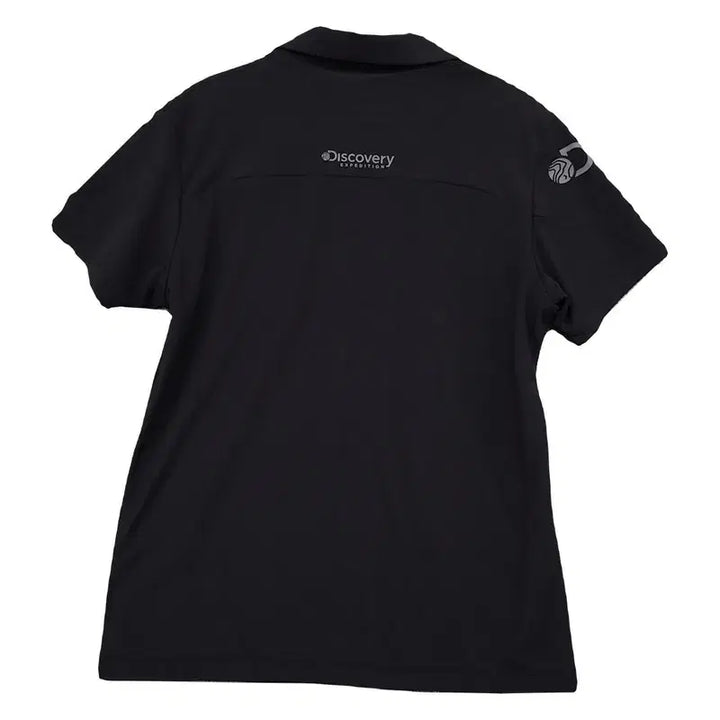 [BUNJANG] Discovery Expedition Black Polyester Short Sleeve Polo Shirt / 디스커버리 블랙 트레이닝 반팔 카라티 95