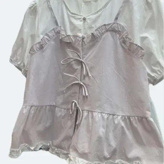 [BUNJANG] MY SHOP Layered Blouse Set / MY SHOP 레이어드 블라우스 세트