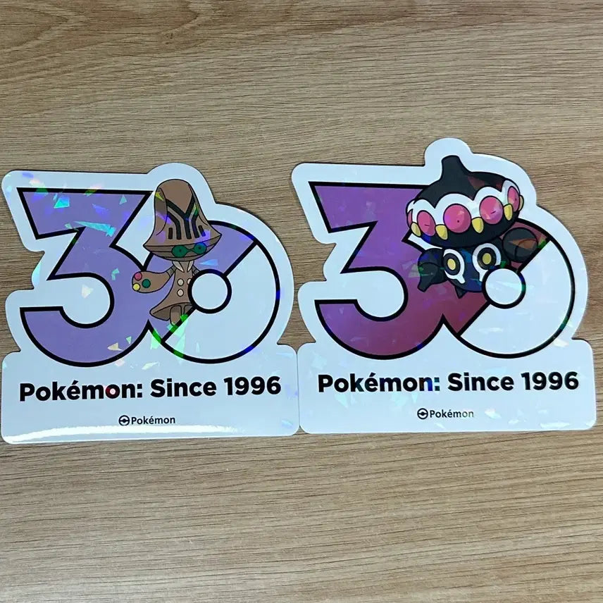 [BUNJANG] Pokemon 30th Anniversary Logo Sticker (Bemk, Claydol) / [포켓몬 30주년 로고 스티커]벰크,클레이돌