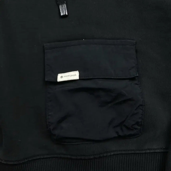 [BUNJANG] Snow Peak Black Hoodie / 스노우피크 블랙 후드티