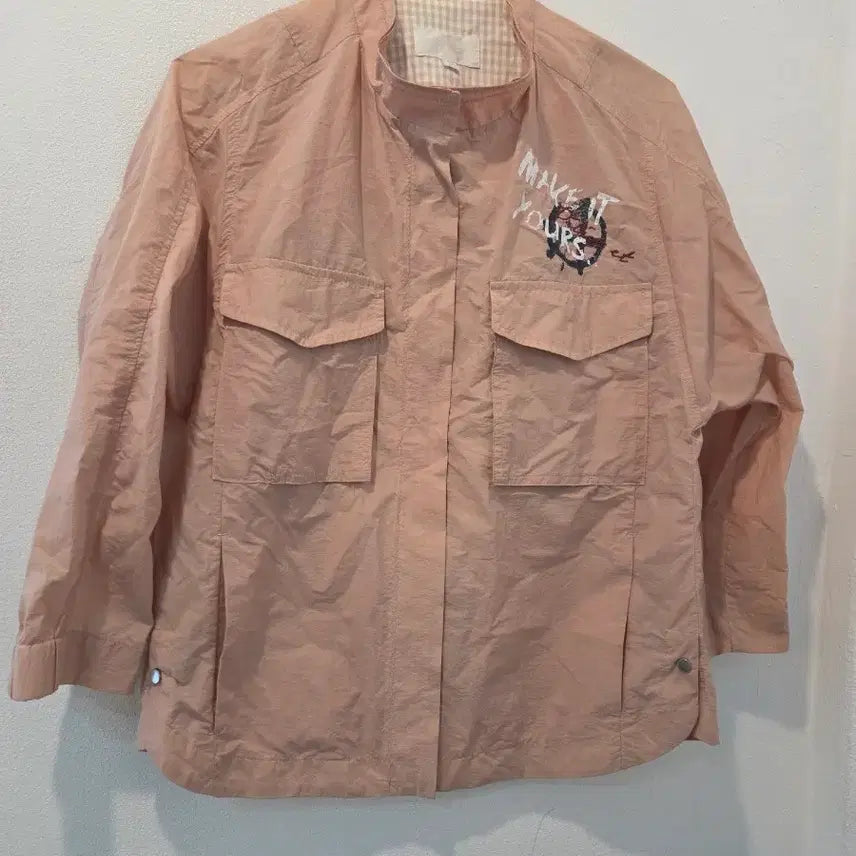 [BUNJANG] JOINUS Pink Short Field Jacket / 조이너스  핑크색 숏 야상 자켓