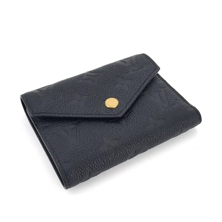 [BUNJANG] Louis Vuitton Monogram Empreinte Victorine Wallet Black M64060 / 루이비통 앙프렝뜨 빅토린 월릿 M64060