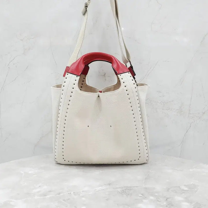 [BUNJANG] Valentino Garavani Atelier Canvas Tote Shoulder Bag / 발렌티노 가라바니 아뜰리에 캔버스 토트 숄더백
