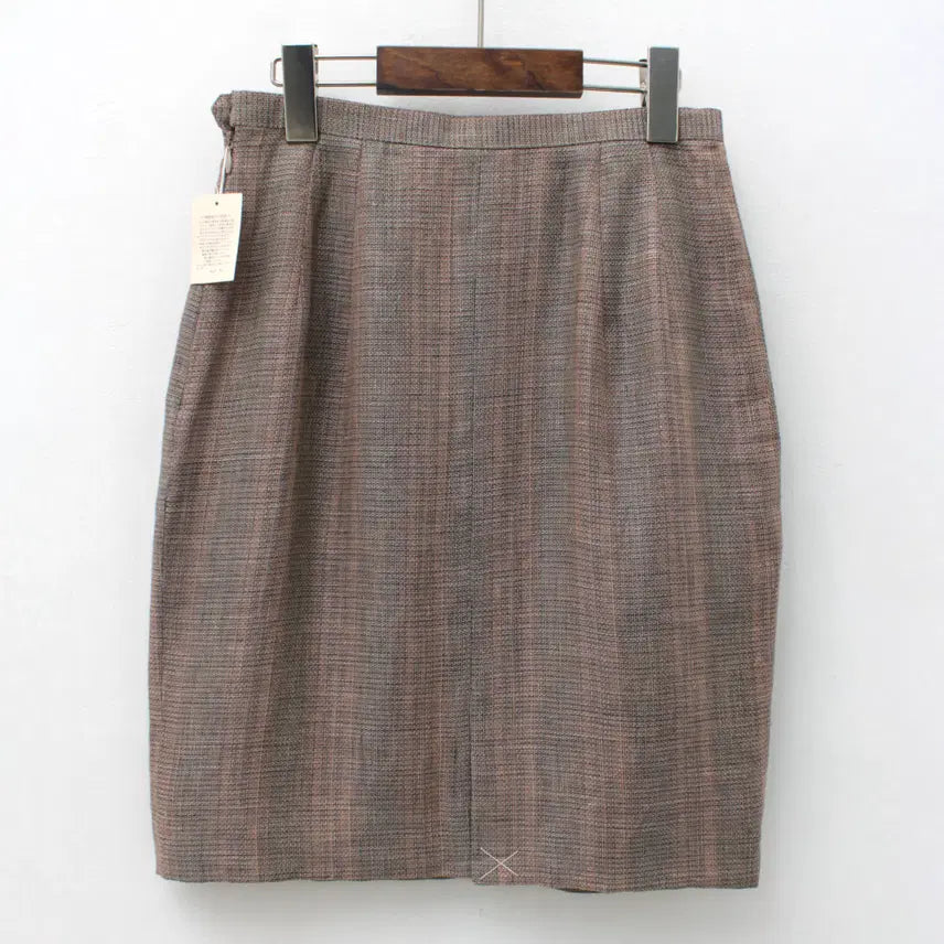 [BUNJANG] Vintage Check Pattern Midi Skirt / 일본 빈티지 체크 패턴 미디 스커트