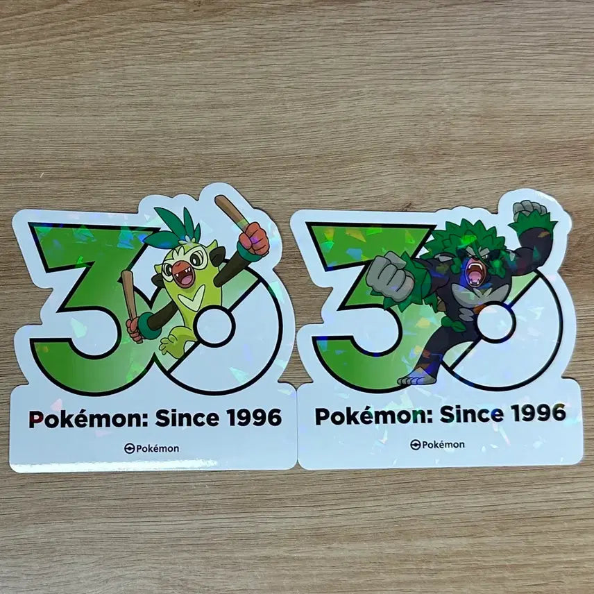 [BUNJANG] Pokemon 30th Anniversary Logo Sticker - Chandelure, Goroark / [포켓몬 30주년 로고 스티커]채키몽, 고릴타