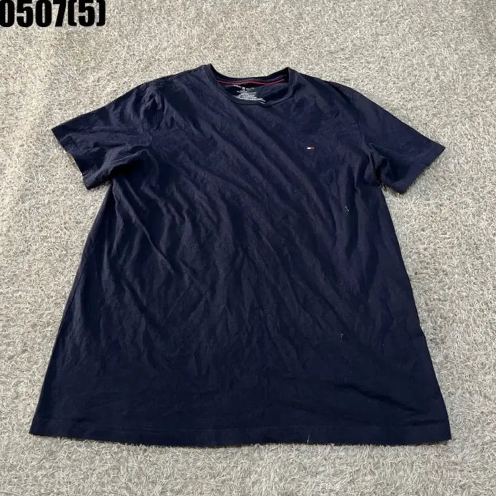 [BUNJANG] Tommy Hilfiger Navy Short Sleeve T-Shirt / 타미힐피거 네이비 반팔 티셔츠