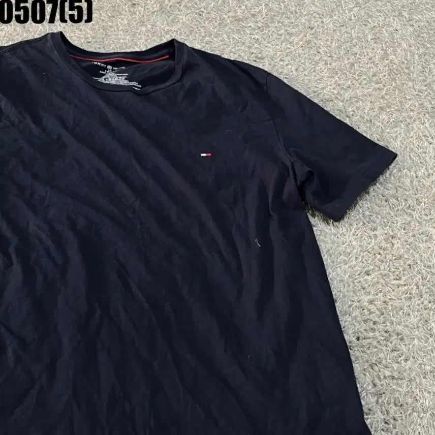 [BUNJANG] Tommy Hilfiger Navy Short Sleeve T-Shirt / 타미힐피거 네이비 반팔 티셔츠