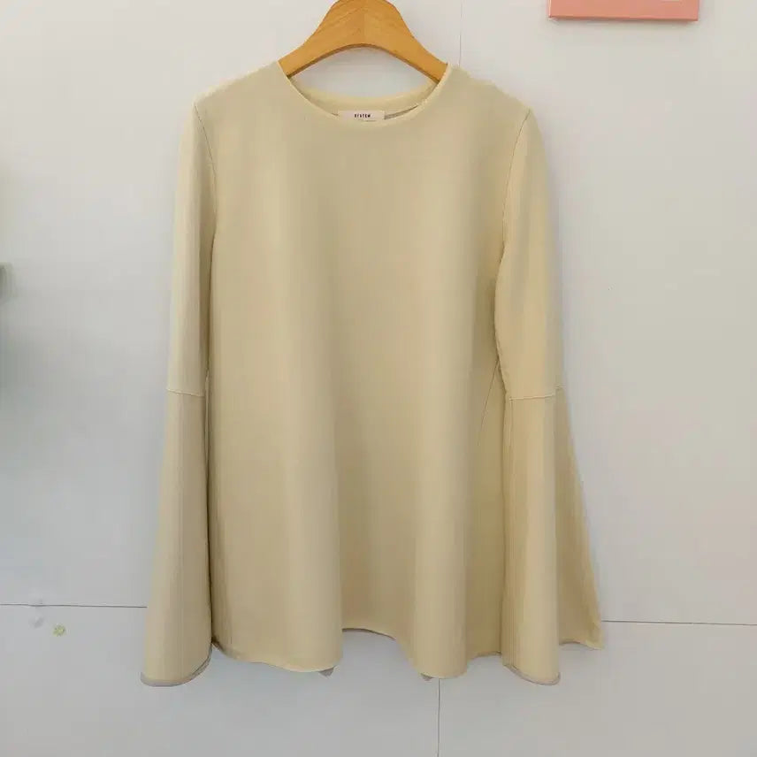 [BUNJANG] System Flare Long Sleeve T-shirt/Blouse / 한섬 시스템 나팔소매  플레어 긴팔티셔츠/블라우스 55~66