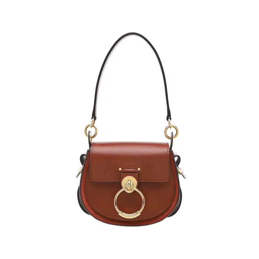 [BUNJANG] Chloe Tess Bag Small Calfskin Suede Brown / 끌로에 테스백 스몰