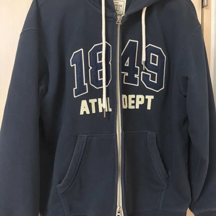 [BUNJANG] Navy Hoodie Zip-Up / 남색 후드집업