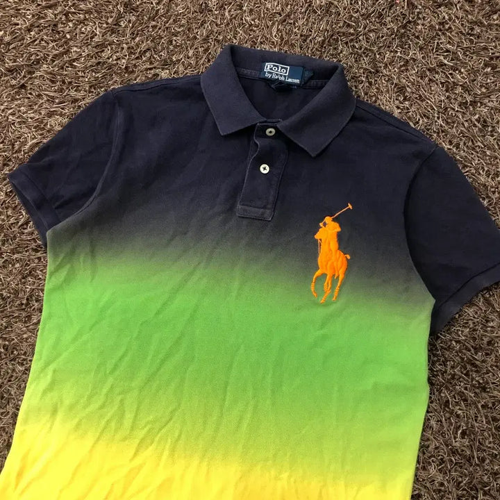[BUNJANG] Polo Ralph Lauren Big Pony Chief Keep T-Shirt / S 폴로 랄프로렌 빅포니 치프키프 그라데이션 카라 티셔츠