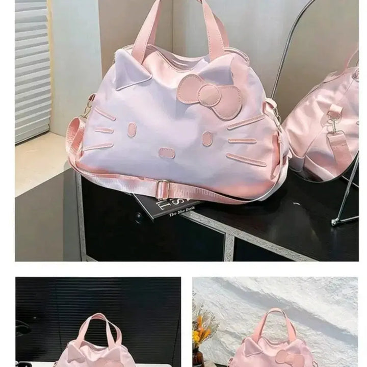 [BUNJANG] Hello Kitty Pink Tote Bag / Shoulder Bag / 헬로키티 핑크색 토트백 겸 숄더백