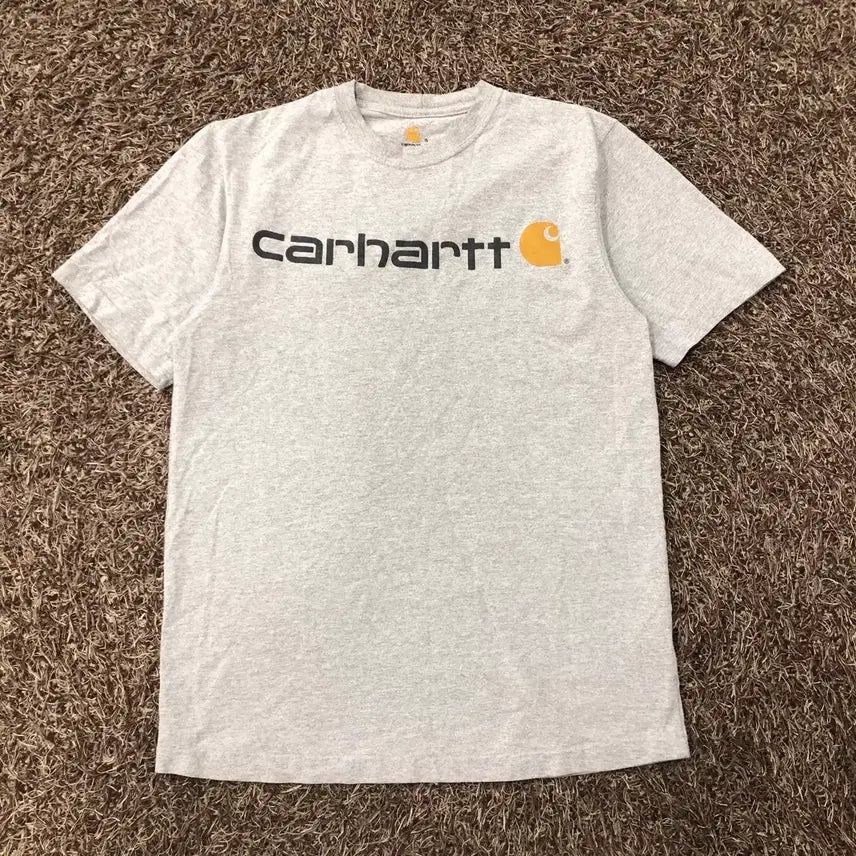 [BUNJANG] Carhartt Logo Short Sleeve T-Shirt / S 칼하트 로고 반팔 티셔츠
