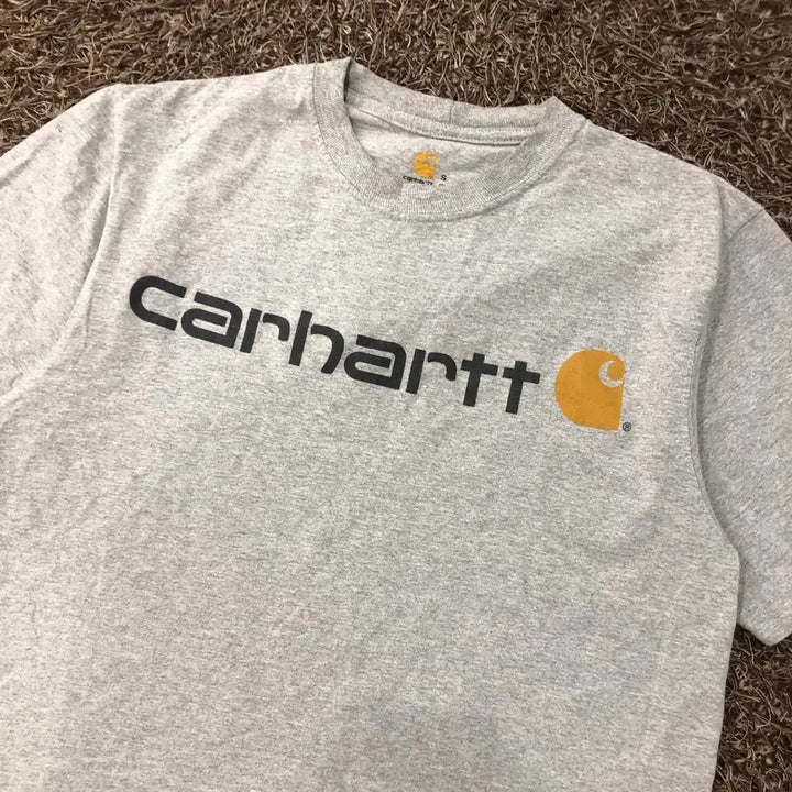 [BUNJANG] Carhartt Logo Short Sleeve T-Shirt / S 칼하트 로고 반팔 티셔츠