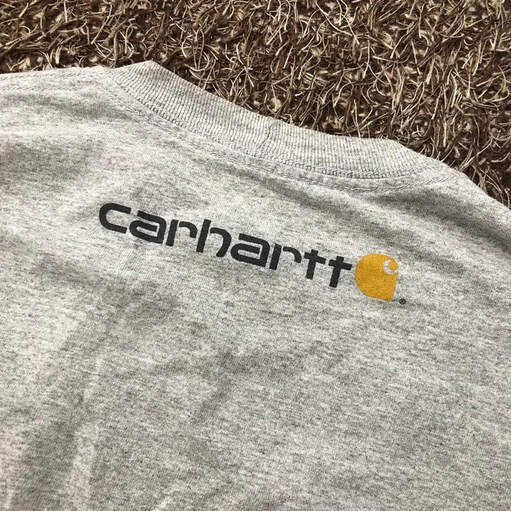 [BUNJANG] Carhartt Logo Short Sleeve T-Shirt / S 칼하트 로고 반팔 티셔츠