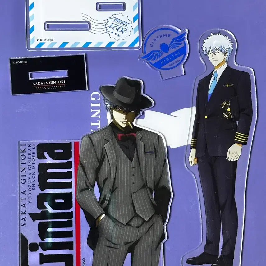 [BUNJANG] Gintama Sakata Gintoki Noir Airline Steward Acrylic Stand / 은혼 사카타 긴토키 느와르 에어라인 항공 승무원 스튜어드 아크릴 스탠드