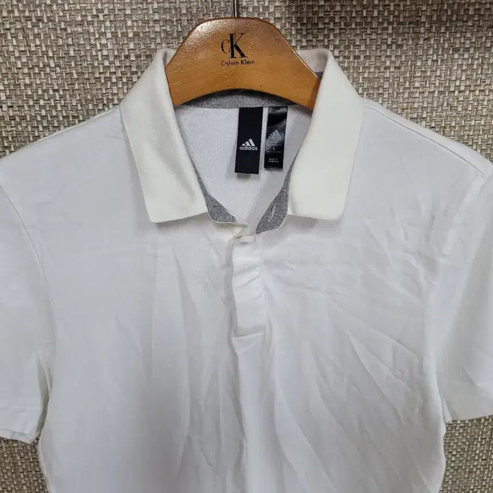 [BUNJANG] Adidas Short Sleeve Polo Shirt Size L (Fits 95) / 95사이즈 아디다스 반팔 카라티