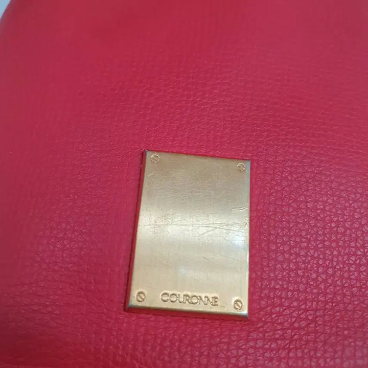 [BUNJANG] Couronne Red Bucket Tote Bag / 쿠론 여성 레드 복조리백 토트백 가방