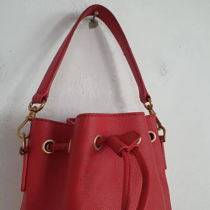 [BUNJANG] Couronne Red Bucket Tote Bag / 쿠론 여성 레드 복조리백 토트백 가방