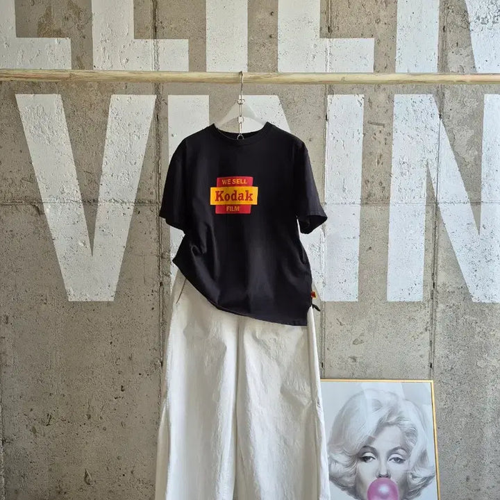 [BUNJANG] Kodak Film Black T-Shirt / 코닥 필름 검정 반팔티셔츠(TS1