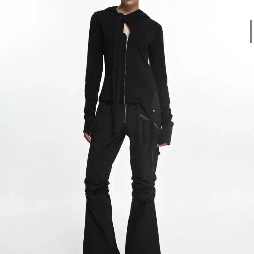 [BUNJANG] NACHE Exposure Zip Detail Pants Black / 나체 exposure zip detail pants 바지 팬츠 블랙