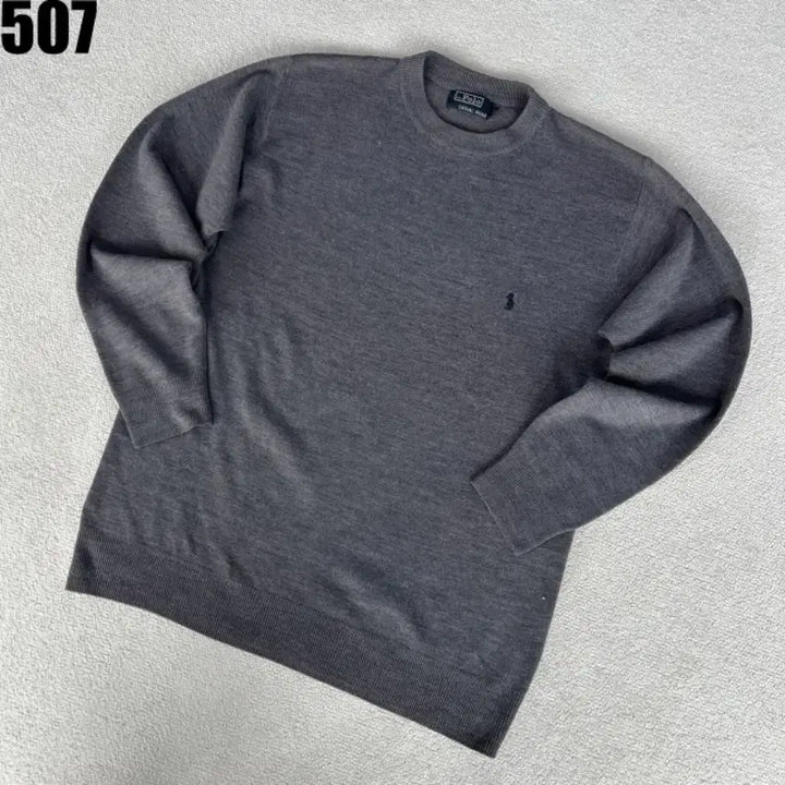 [BUNJANG] Polo Ralph Lauren Grey Knit Sweater XL / 폴로 랄프로렌 그레이 니트 스웨터 xl