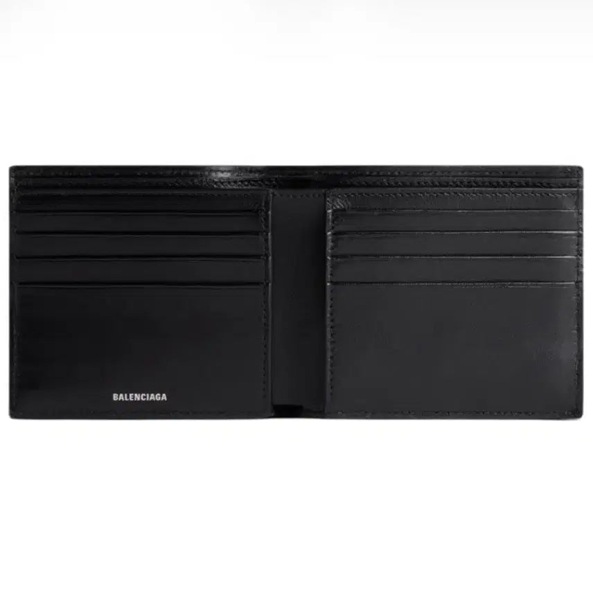 [BUNJANG] Balenciaga Super-Vegi Square Folded Wallet Black / 발렌시아가 수퍼비지 스퀘어 폴디드 지갑 블랙