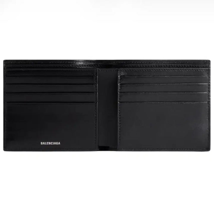 [BUNJANG] Balenciaga Super-Vegi Square Folded Wallet Black / 발렌시아가 수퍼비지 스퀘어 폴디드 지갑 블랙