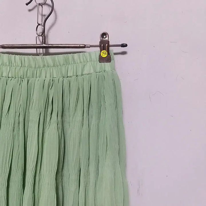 [BUNJANG] Mint Pleated Long Skirt / ㅎ256 플리츠롱스커트