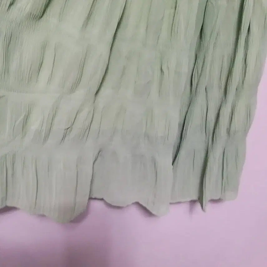 [BUNJANG] Mint Pleated Long Skirt / ㅎ256 플리츠롱스커트