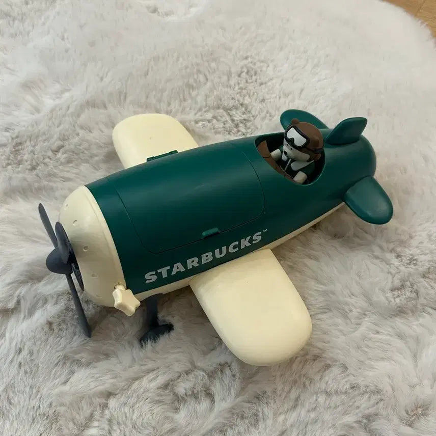 [BUNJANG] Starbucks Bearista Airplane Figure / 스타벅스 베어리스타 비행기 피규어
