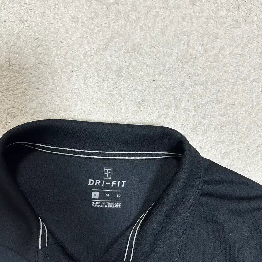 [BUNJANG] Nike Dri-FIT Black Short Sleeve Polo Shirt XL (105) / 나이키 드라이핏 블랙 반팔 카라티 기능성 xl 105