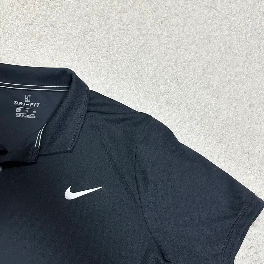 [BUNJANG] Nike Dri-FIT Black Short Sleeve Polo Shirt XL (105) / 나이키 드라이핏 블랙 반팔 카라티 기능성 xl 105