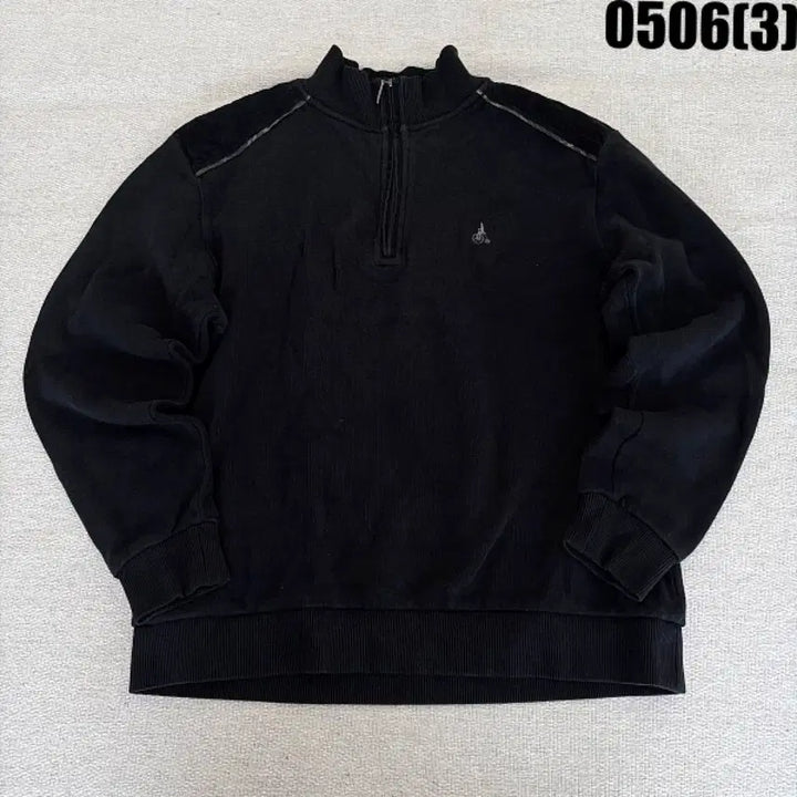 [BUNJANG] Beanpole Black Half-Zip Sweatshirt T-Shirt Size 95 / 95 빈폴 블랙 하프집업 맨투맨 티셔츠 0506(3)