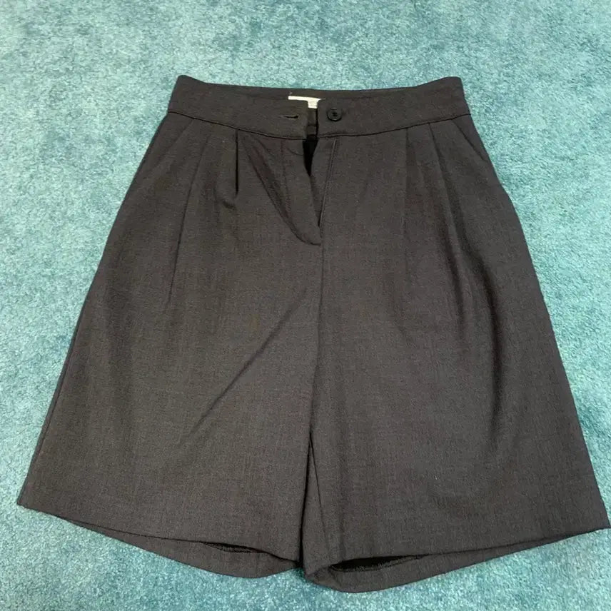 [BUNJANG] Autumn Bermuda Pants Wool Pinched Half Pants / 어텀 버뮤다 팬츠 울 핀턱 반바지 기모하프팬츠